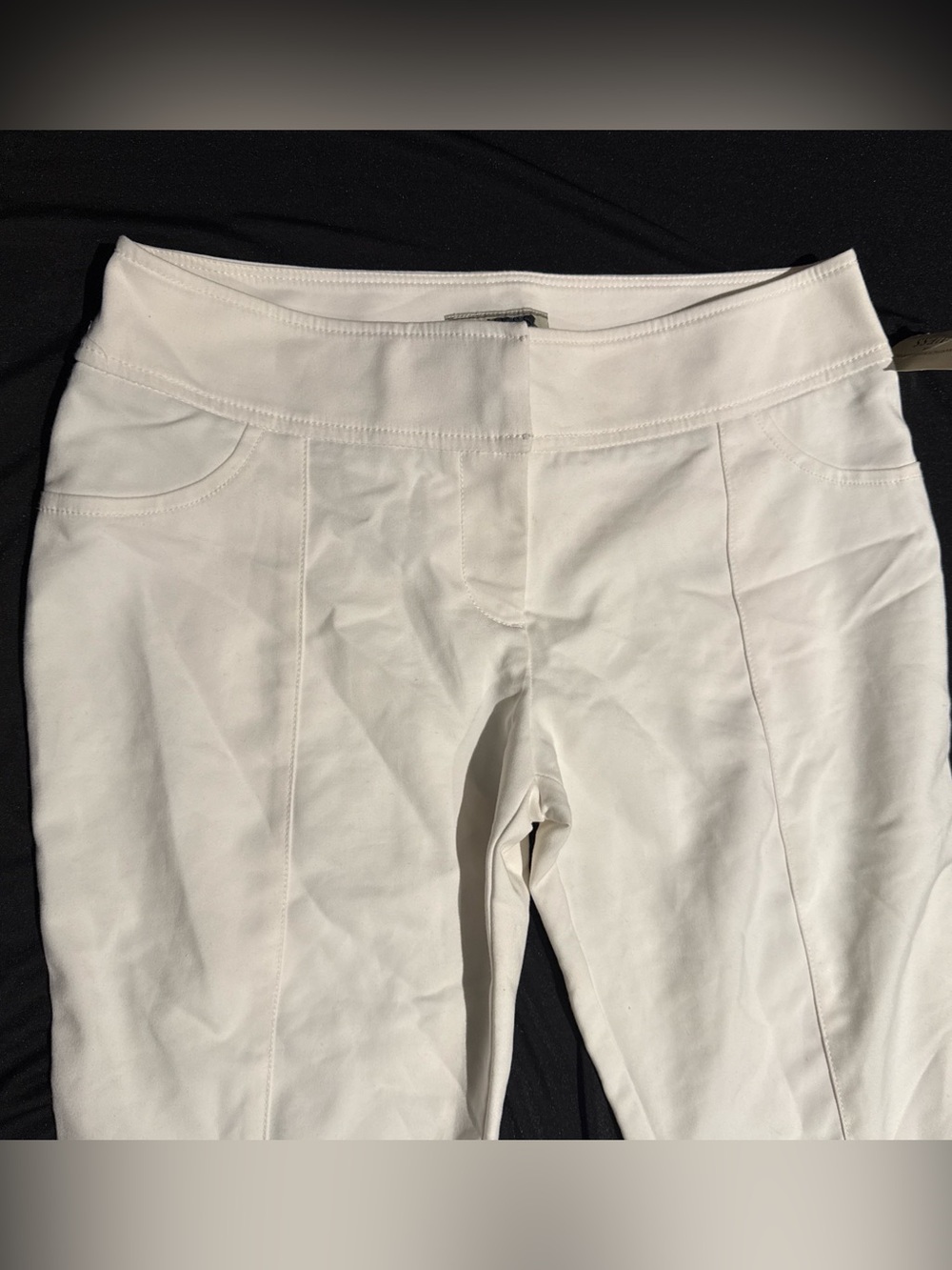 New Guess True White Crop Pants Size 6 28 M